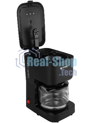 Кофеварка капельная Vitek VT-8386 черный, исп. кофе - молотый, 0,75 л, 630 Вт