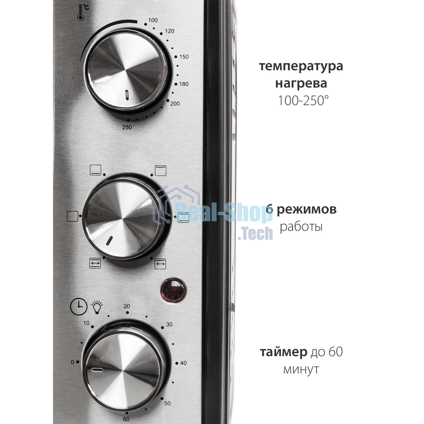 Мини-печь Pioneer MO5015G черный 32 л, 1600 Вт