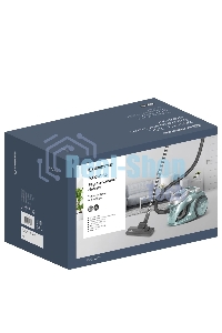 Пылесос Eurostek EVC-3007 изумрудный, 400/2600 Вт, уборка сухая, пылесборник контейнер 2.5 л