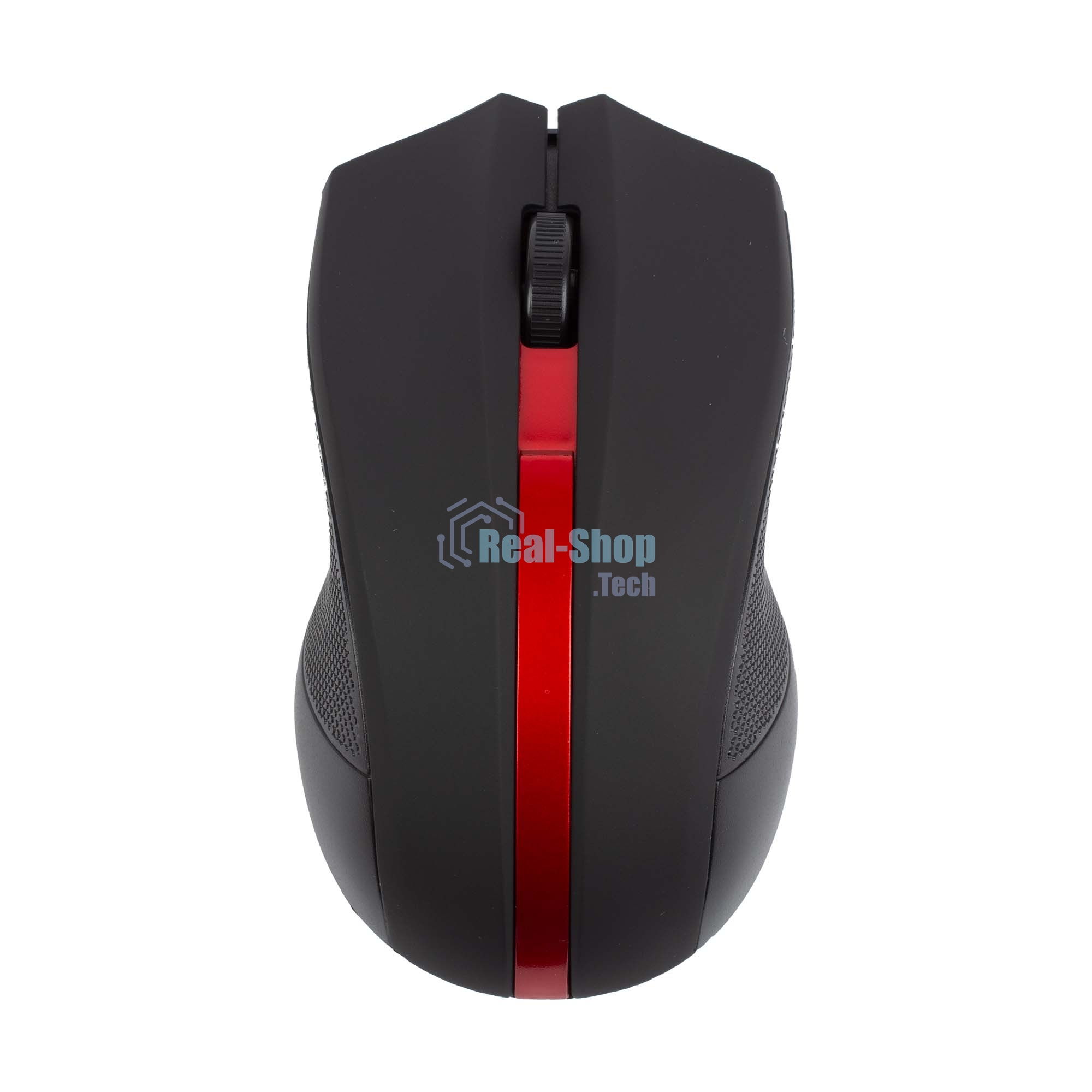 Мышь беспроводная HIPER HOMW-073 черный/красный, 1000 dpi, радиоканал, USB, кнопки - 3