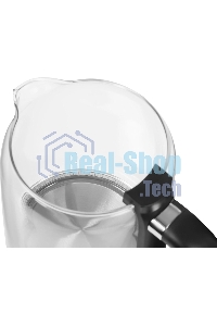 Чайник электрический Hyundai HYK-G5501 1.7 л, 2200 Вт, серебристый/черный