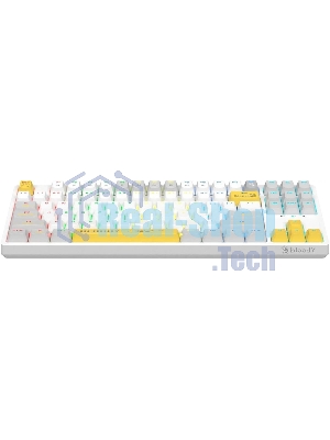 Клавиатура проводная A4Tech Bloody S87 Energy (S87 USB ENERGY WHITE) USB белый/желтый