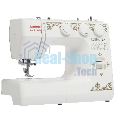 Швейная машина Janome 1225s белый, электромеханическая, вертикальный качающийся, 25 операций, петля-автомат