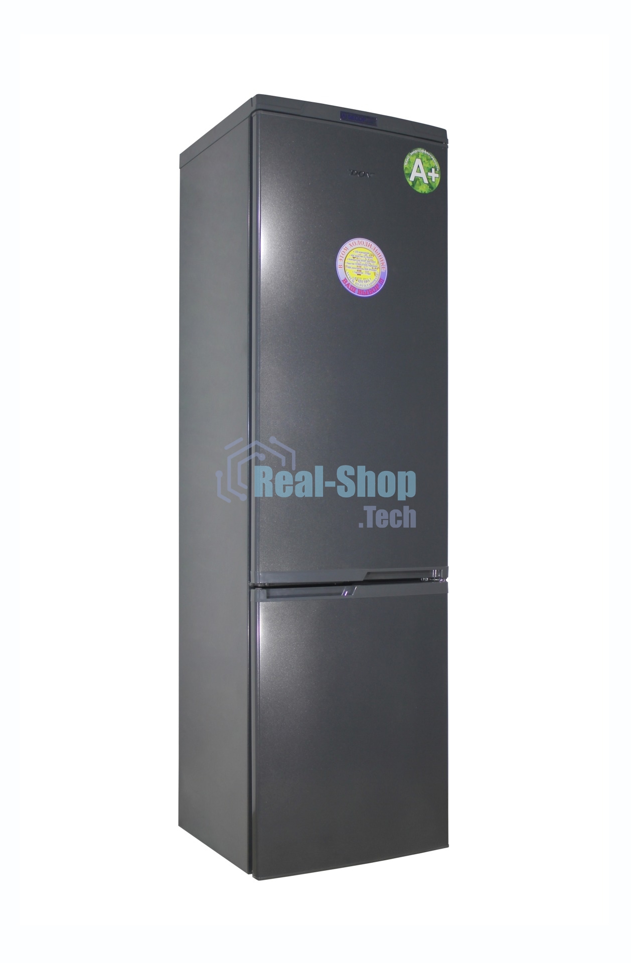 Холодильник DON R-295 G графит зеркальный двухкамерный 259/101л морозилка снизу