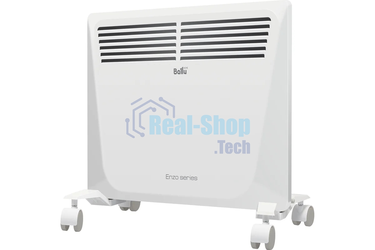 Конвектор Ballu Enzo BEC/EZER-1000 белый, 1000 Вт, 15 м2, термостат, дисплей