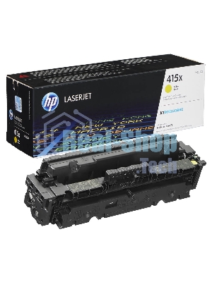 Картридж лазерный Cartridge HP 415X для LJ Pro M454/MFP M479/M480f, желтый (6 000 стр.) (желтая упаковка)