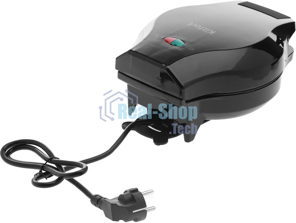 Вафельница Kitfort КТ-1664 1000Вт черный