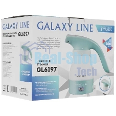 Отпариватель Galaxy Line GL 6197 бирюзовый, 700 Вт, 16 г/мин, 100 мл