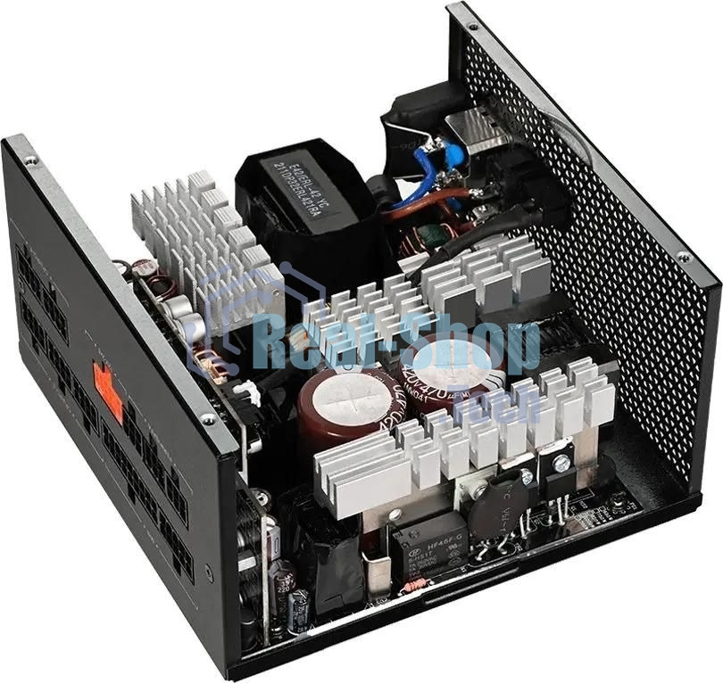 Блок питания PCCooler P5-YN1000-G1F, 1000Вт, 80 PLUS Gold, 135мм, модульный, черный