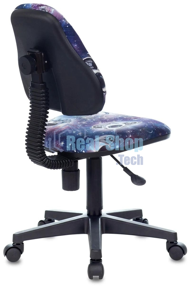 Кресло детское Бюрократ KD-4 синий космопузики крестовина пластик