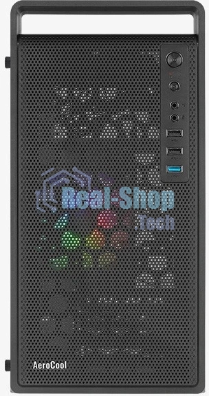 Компьютерный корпус MiniTower Aerocool/Formula CS-109-G-BK-v1 (mATX, USB3x1, USB2x2, 120мм RGb fan, без БП) (4711099472376)