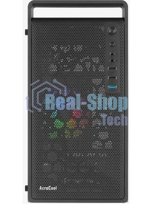 Компьютерный корпус MiniTower Aerocool/Formula CS-109-G-BK-v1 (mATX, USB3x1, USB2x2, 120мм RGb fan, без БП) (4711099472376)