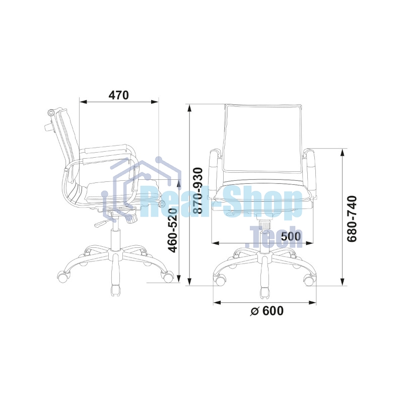 Кресло руководителя Бюрократ CH-993-Low/Red красный, низкая спинка, искусственная кожа, крестовина хромированная