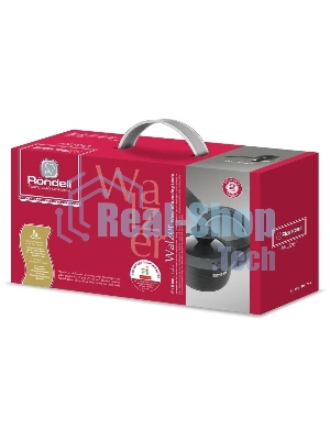 Ковш Rondell Walzer RDA-764, 1.3л, 16см, с крышкой, черный