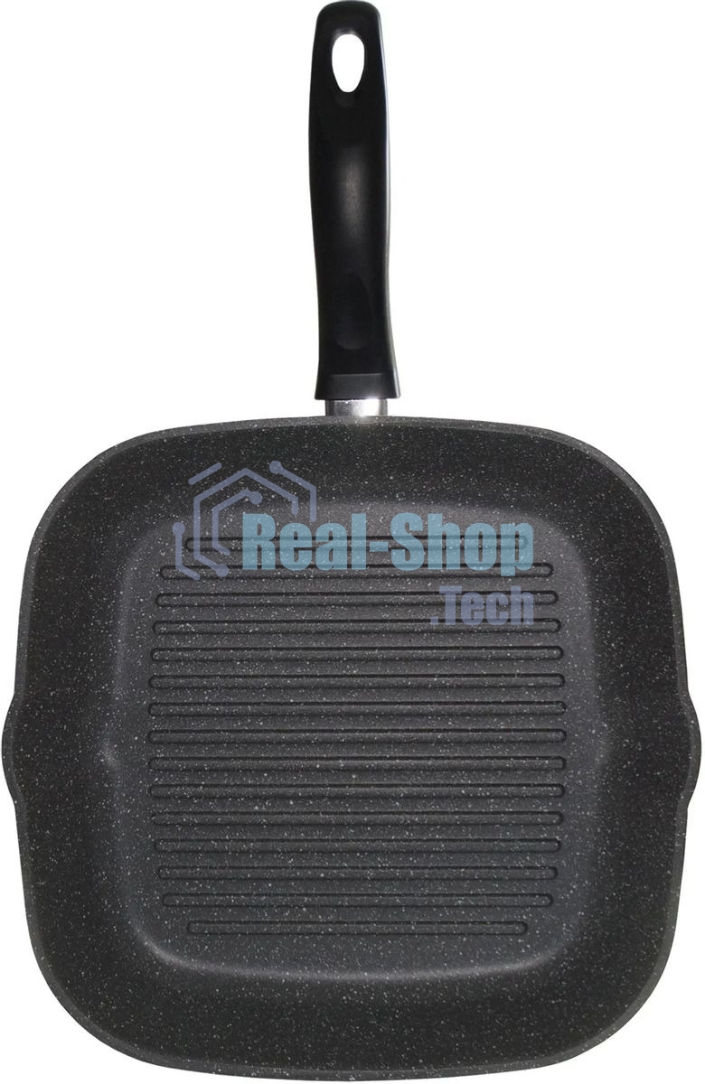 Сковорода-гриль StarWind Chef SW-CH3027GGR, 27х27 см, серый