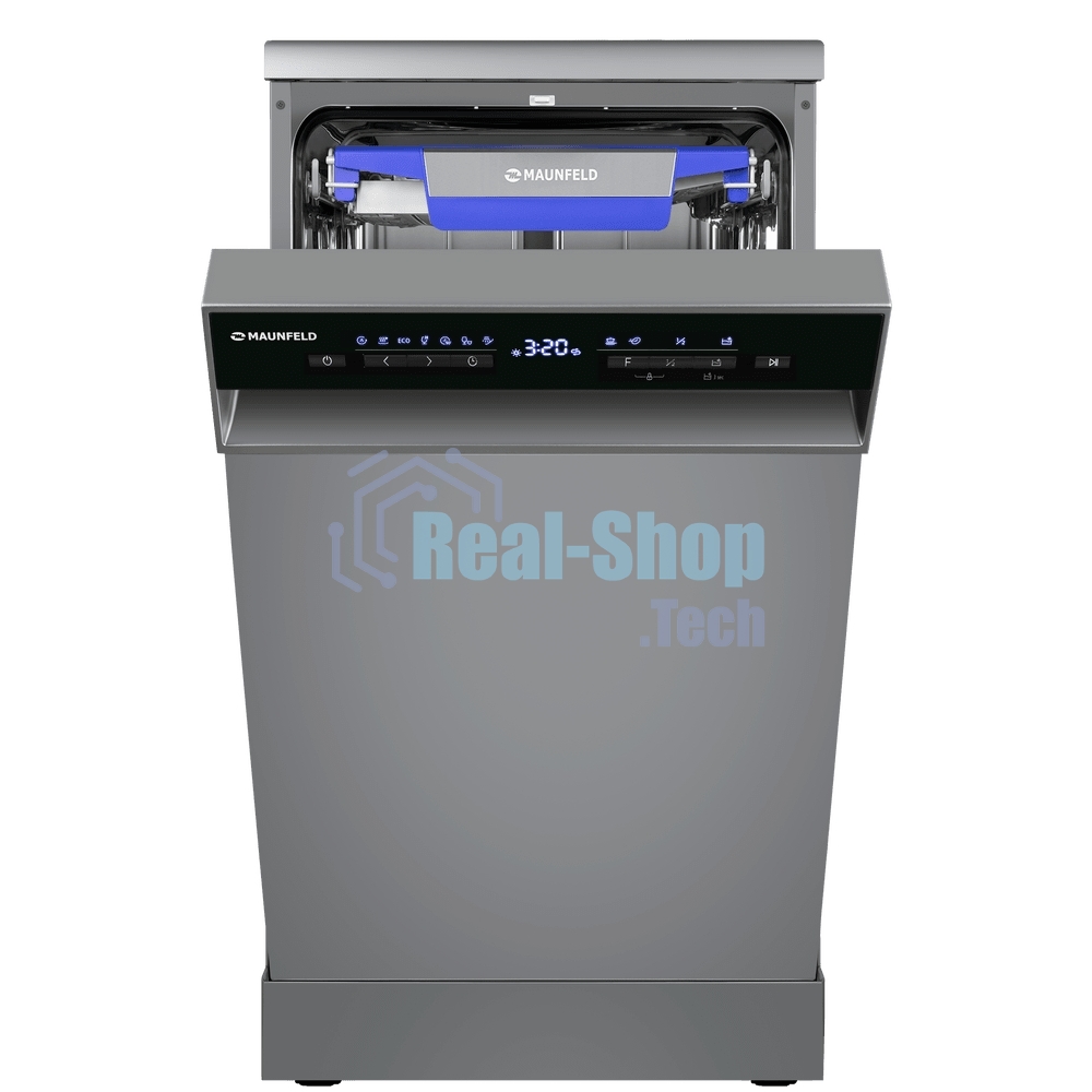 Посудомоечная машина Maunfeld MWF45331S, серебристый, 45 см, 10 компл., 49 дБ, класс A++