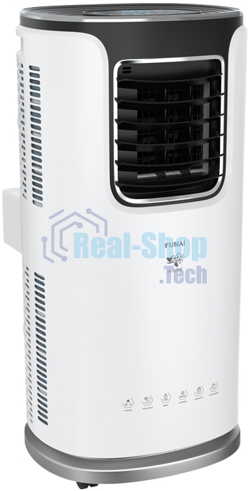 Кондиционер мобильный FUNAI JASMINE MAC-JS30CON03 9500 BTU, 20 м², 55 дБ, охлаждение, осушение, белый
