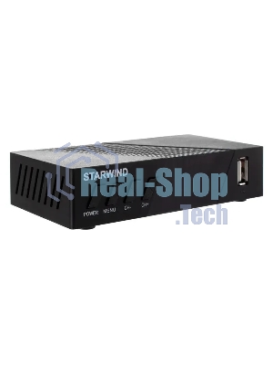 Приставка для цифрового ТВ Starwind CT-140 черный, DVB-T2, DVB-T, DVB-C, HDMI, USB 2.0 х2