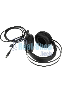 Гарнитура проводная с микрофоном A4 Bloody G521 черный 2.3м мониторные USB оголовье черный