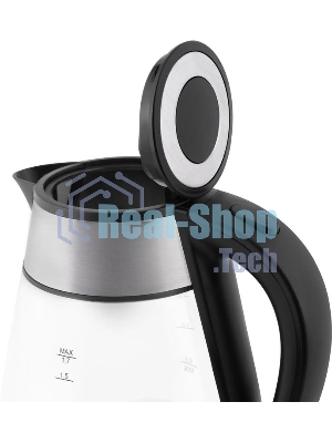 Чайник Vitek VT-7037(TR) Мощность 2200 Вт Макс. объем 1,7 л Корпус из термостойкого стекла.