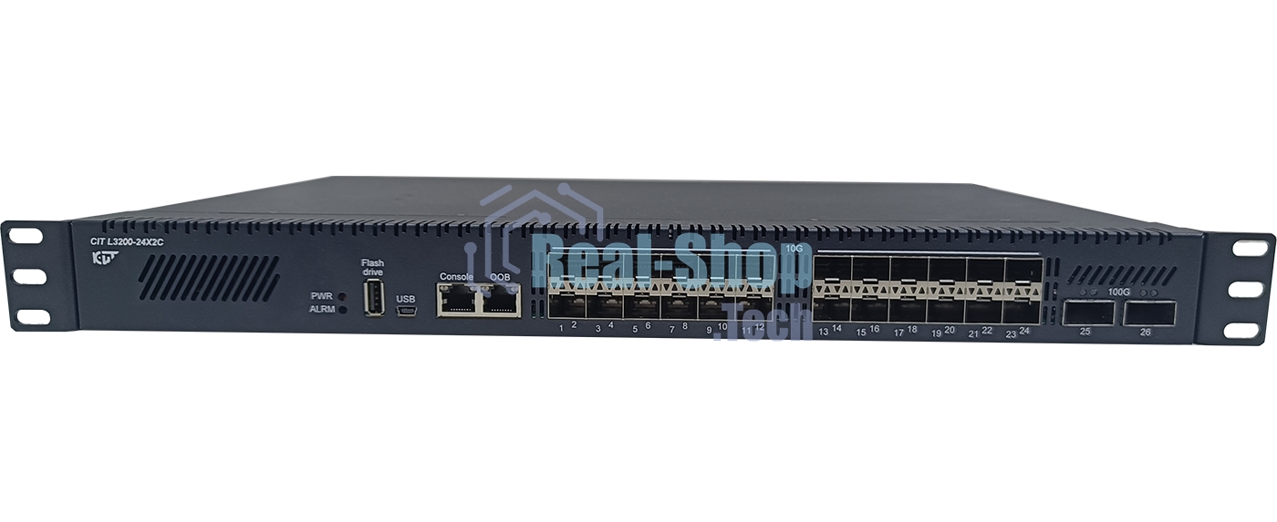 Коммутатор CIT L3200-24X2C, 24×10 Гбит/с Combo + 24×10 Гбит/с SFP+ + 2×100 Гбит/с QSFP28