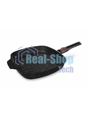 Сковорода-гриль квадратная 28 литая Индукция Гранит с/р