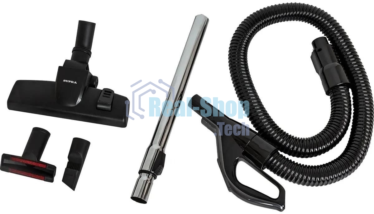 Пылесос Supra VCS-2410 синий/черный, 380/2200 Вт, уборка сухая, пылесборник контейнер, 1.5 л