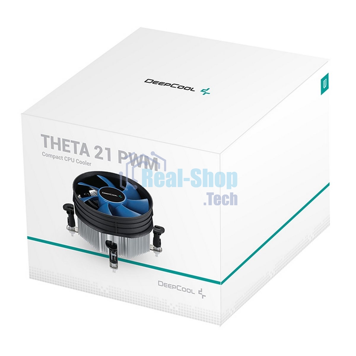 Кулер для процессора DEEPCOOL THETA 21 PWM черный/синий, 92 мм, алюминий, 2400 об/мин, 33.4 дБ, 4 pin, 95 Вт, 60.5 мм