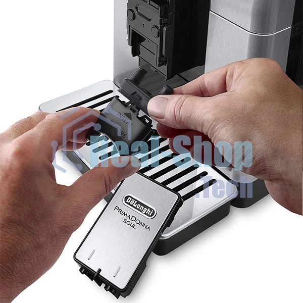 Кофемашина DeLonghi ECAM 610.75.MB металлик/черный, исп. кофе - зерновой/молотый, 2.2 л, 1450 Вт, 19 Бар