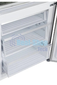 Холодильник Korting KNFC 72337 XN черный двухкамерный 324/108л морозилка снизу, No Frost