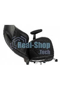 Кресло руководителя Бюрократ Zen/Black черный, кожа, крестовина полированный алюминий