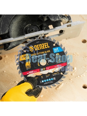 Пильный диск по дереву Denzel ф165 х 20 мм, 36 зубьев