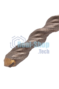 Бур по бетону Denzel двойная спираль, Cobalt W-tip, 16x460 мм, SDS PLUS