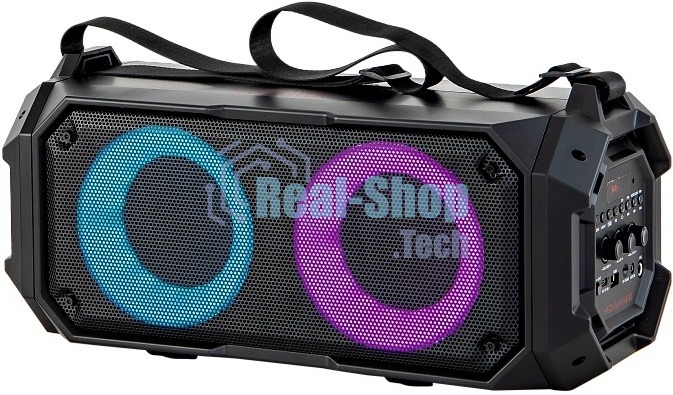 Колонка портативная Ural Молния Молния 600 черный 60W 2.0 BT/3.5Jack 3000mAh