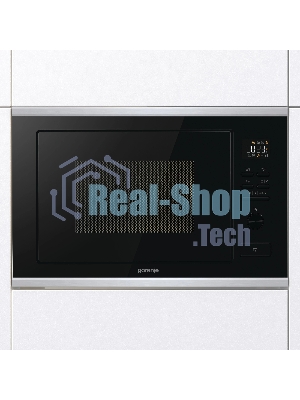 Встраиваемая микроволновая печь Gorenje BMX251M2BG черный, 25 л, 900 Вт, переключатели - кнопки, поворотный механизм