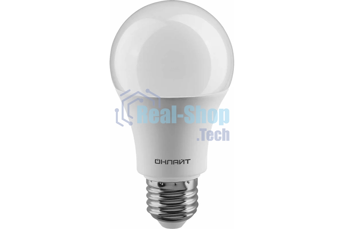 Лампа светодиодная ОНЛАЙТ 61151 OLL-A60-15-230-6.5K-E27 грушевидная