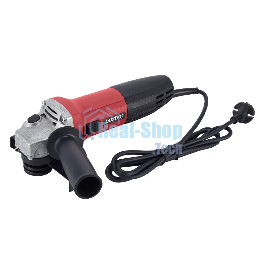 Угловая шлифовальная машина Boxbot AG-900CP 900Вт, 125 мм, поддержка и регулировка оборотов, плавный пуск, пылезащита