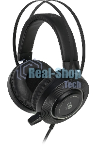 Гарнитура проводная с микрофоном A4 Bloody G521 черный 2.3м мониторные USB оголовье черный