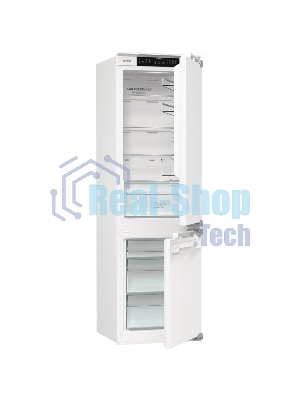 Встраиваемый холодильник Gorenje NRKI517142, полезный объем 243 л, электронное управление, цифровой дисплей, автоматическое размораживание No Frost, быстрое замораживание, интенсивное охлаждение, зона свежести с контролем влажности, слайдерное крепление, энергоэффективность А+