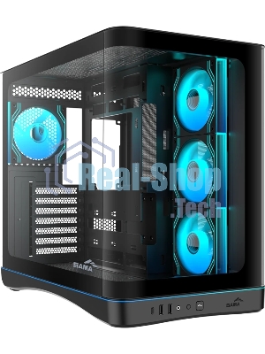 Корпус SAMA V62S, Midi-Tower, чёрный, 4 x 120 мм