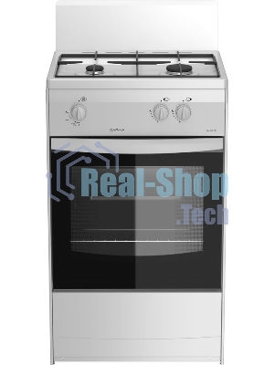 Плита газовая Darina 1AS GM 521 001 W белый/черный, конфорок 2 шт, духовка 45 л, 50 см x 85 см x 41 см