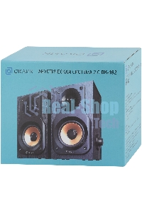 Акустическая система Oklick OK-162 2.0 темное дерево 8Вт