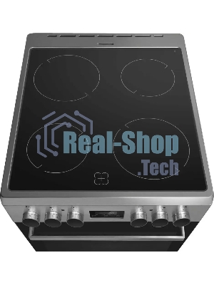 Плита электрическая Maunfeld MEC55CS08D серебристый, конфорок 4 шт, духовка 60 л, 50 см x 85 см x 60 см