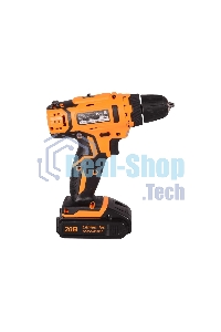 Дрель-шуруповерт аккумуляторная Вихрь ДА-20Л-2К 72/14/21, Аккумуляторная, 20В, 2 АКБ, Кейс