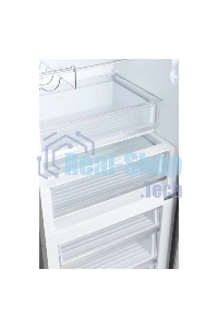 Холодильник Korting KNFC 72337 XN черный двухкамерный 324/108л морозилка снизу, No Frost