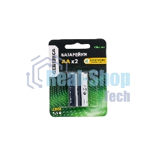 Батарейка щелочная Alkaline LR06/AA (2шт/блистер) GENERICA