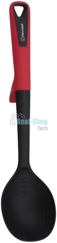 Ложка для первых/вторых блюд Rondell Craft RD-1870 черный/красный упак.: картонная подложка