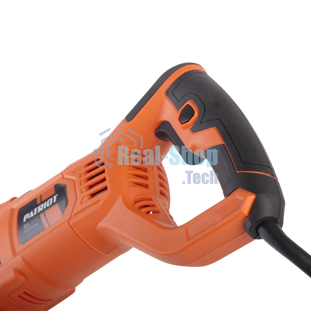 Пила сабельная сетевая PATRIOT RS 909. 1200Вт., Маятниковый ход! 1000-2800об/мин., (дерево/алюминий/металл): 210/20/10мм