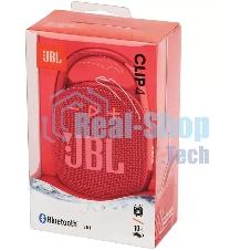 Колонка портативная JBL Clip 4 красный 5W 1.0 BT 15м 500mAh (JBLCLIP4REDAM)