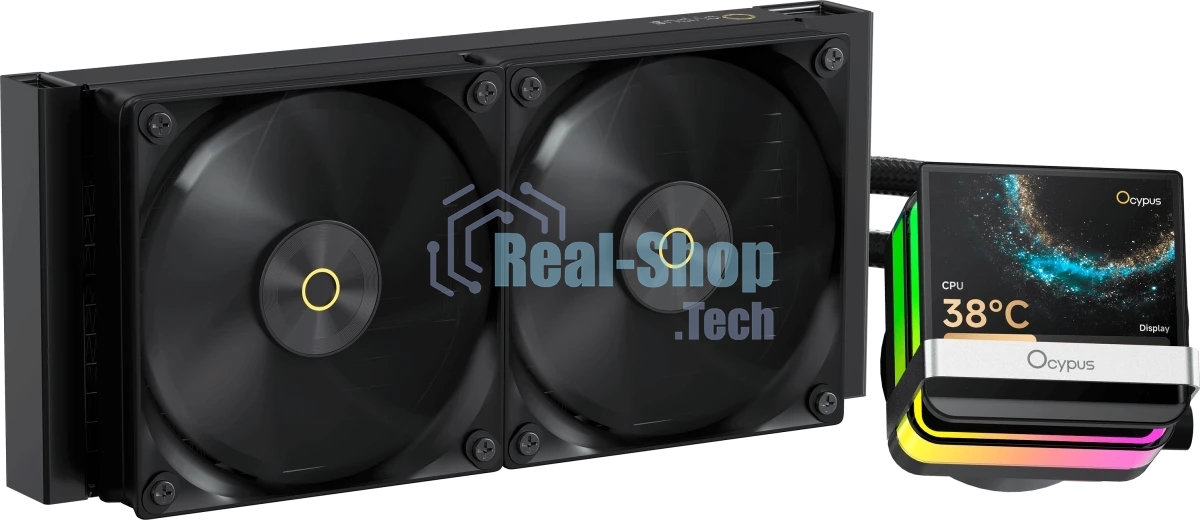 Система охлаждения Ocypus Sigma L24 PRO BK IPS Display/ черный/ 290W/ All Intel/ AMD AM* / Screws